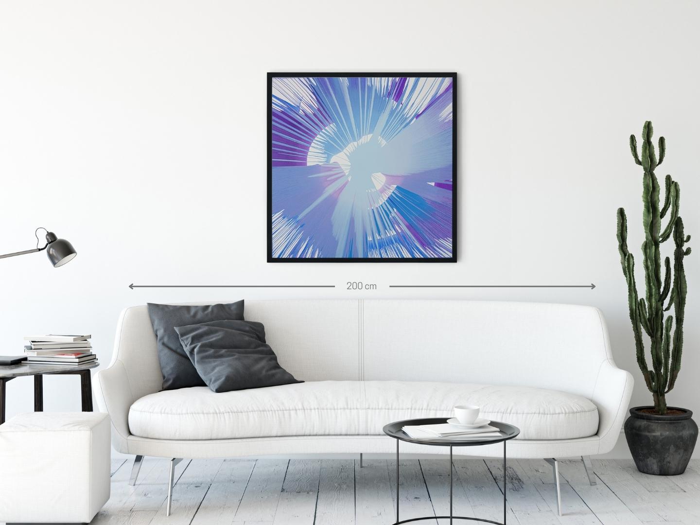 Œuvre originale dans un salon